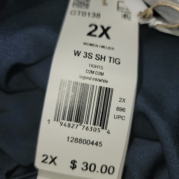 Adidas Plus size High Rise sport  shorts - Picture 4 of 5